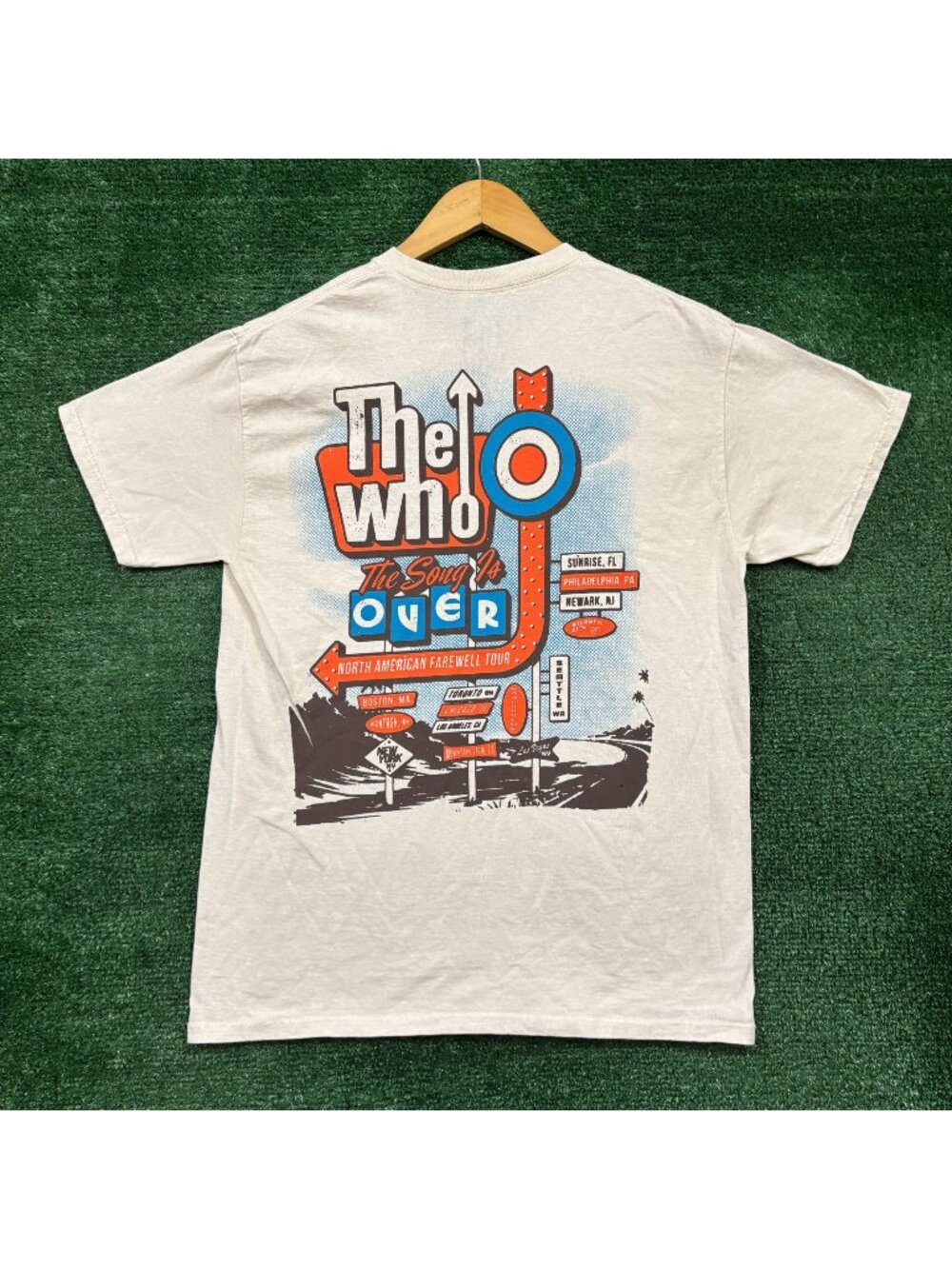 The Who Farwell Tour The Song Is Over Rock Band T-Shirt Size Medium